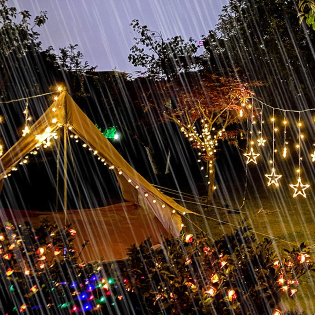 Solarna girlanda świetlna gwiazdy i księżyce