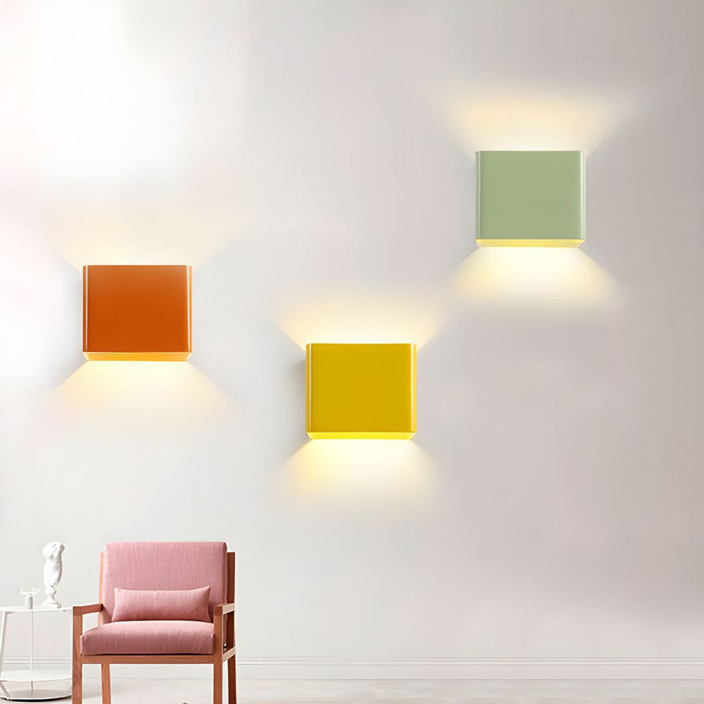 Moderne Cube wandlamp