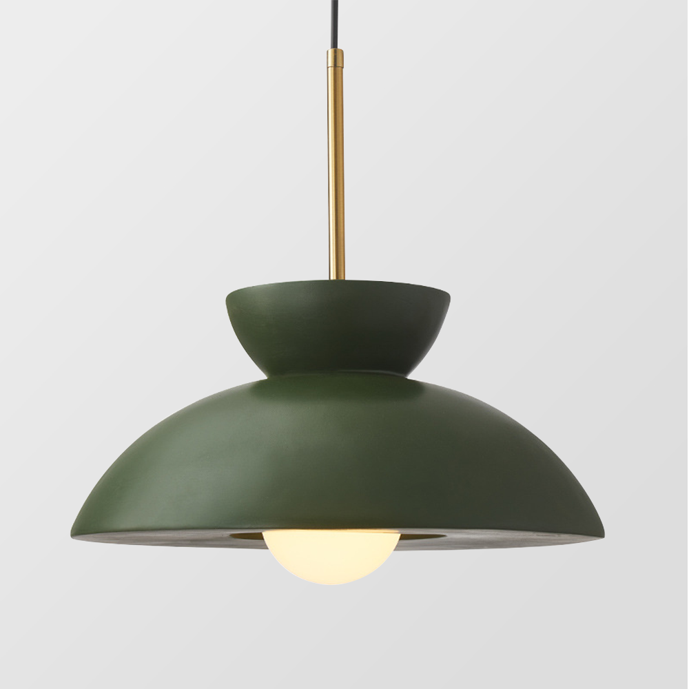 Klassieke koepelvormige hanglamp in Wabi Sabi-stijl