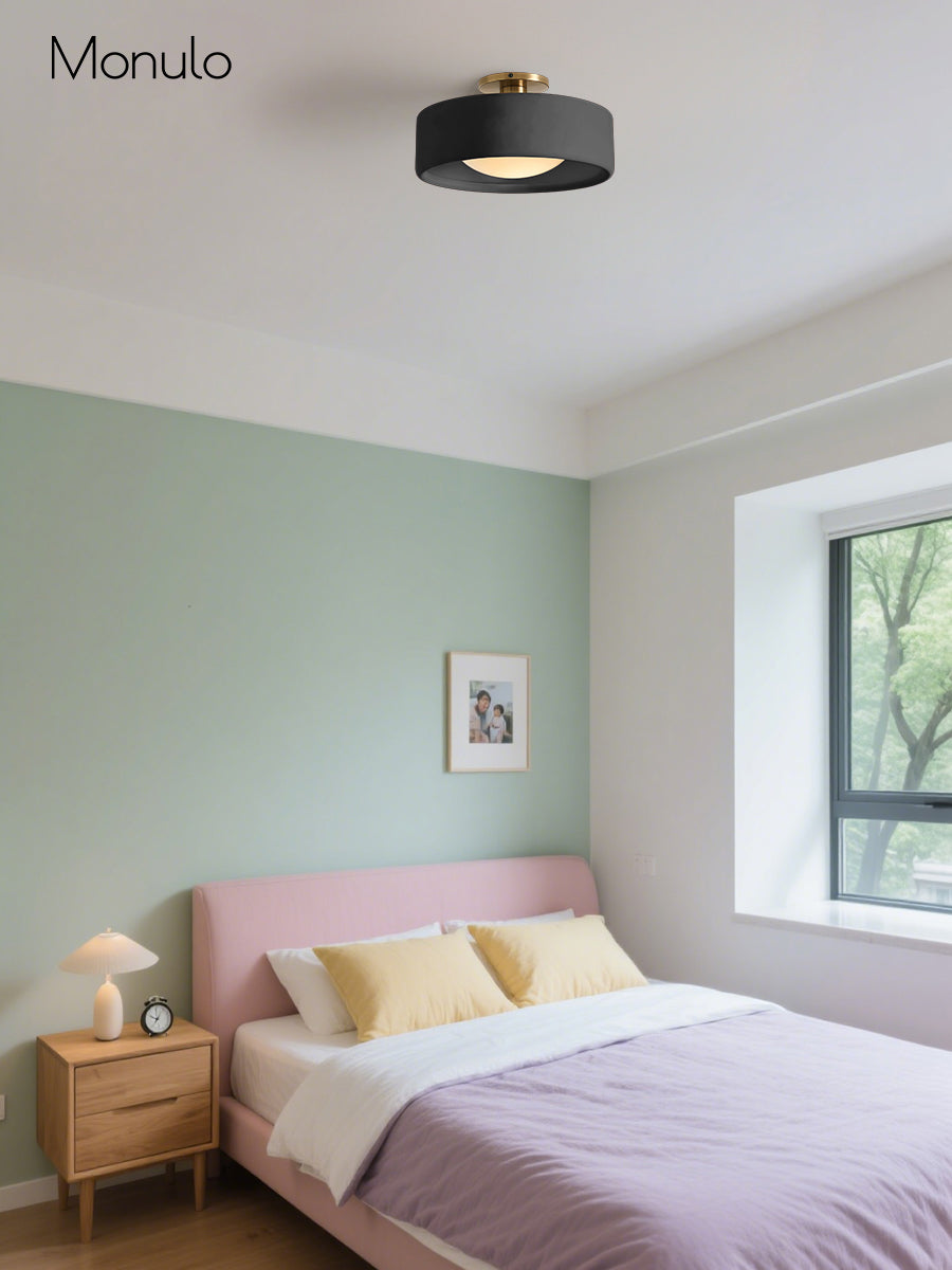 Nowoczesna porcelanowa lampa sufitowa montowana na płasko