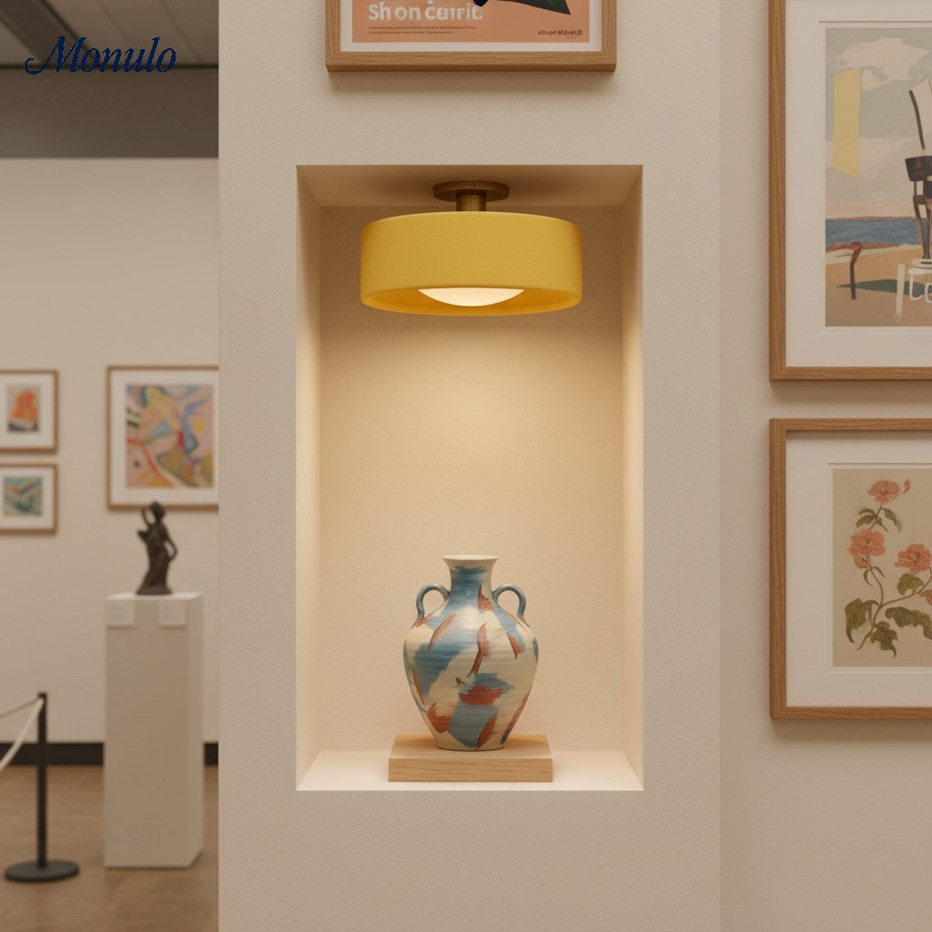 Nowoczesna porcelanowa lampa sufitowa montowana na płasko