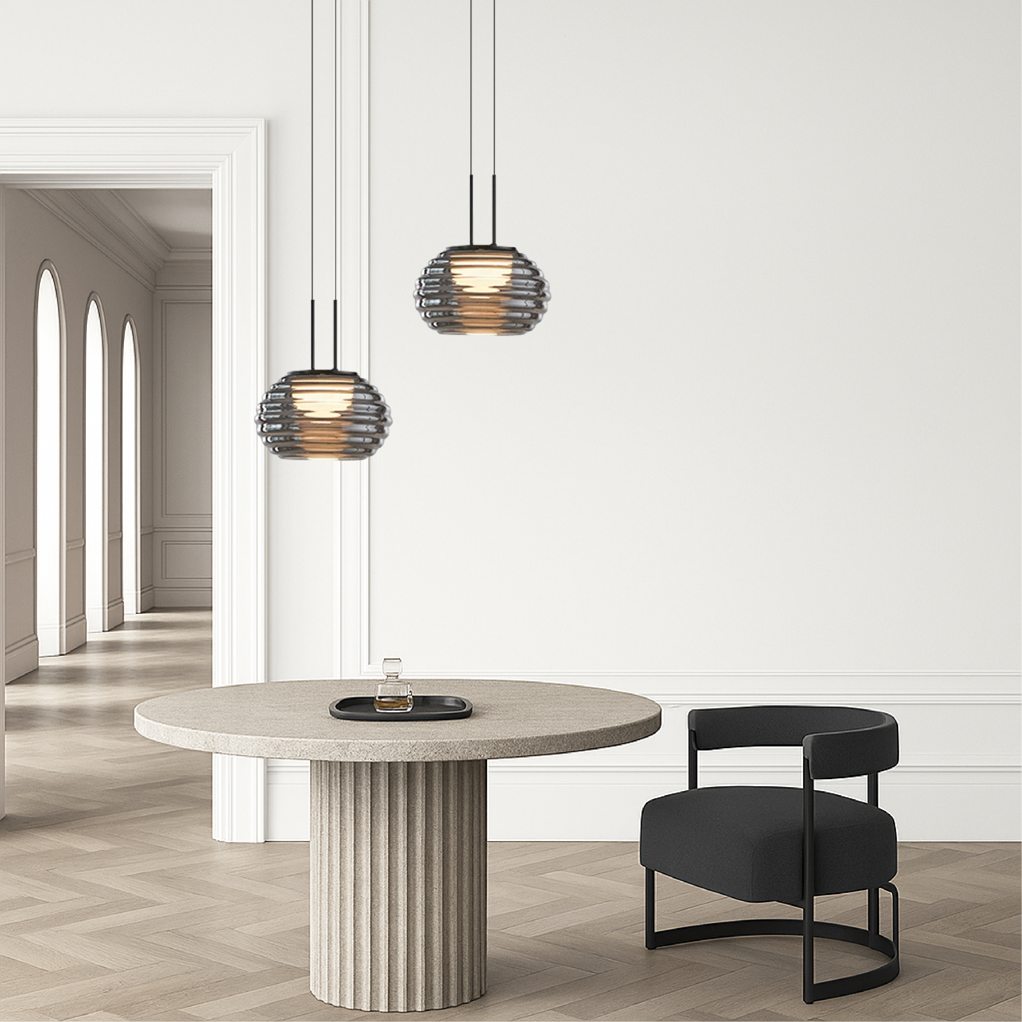 Nowoczesna wyjątkowa lampa wisząca nad wyspę kuchenną