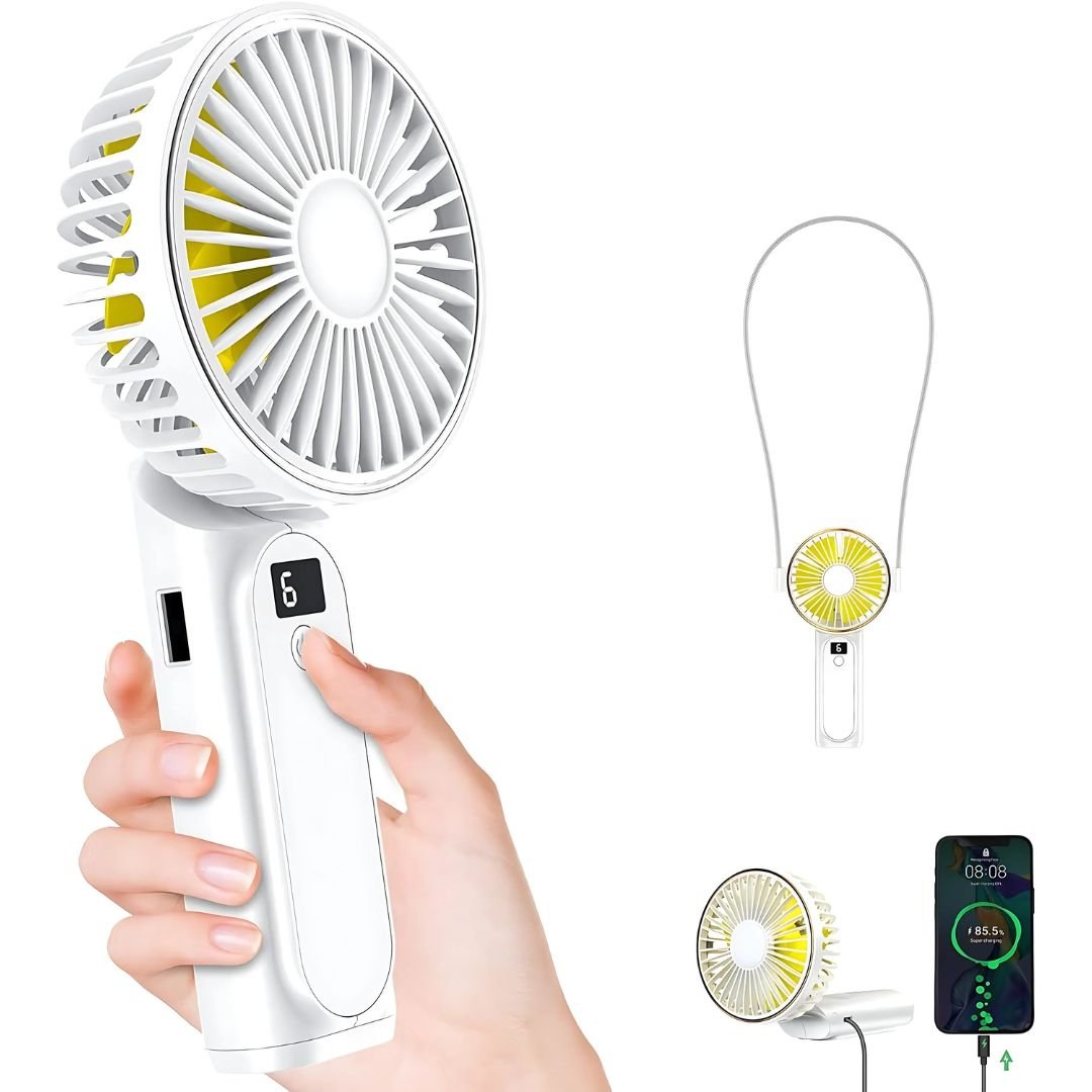 Mini wentylator ręczny – przenośny, ładowany przez USB