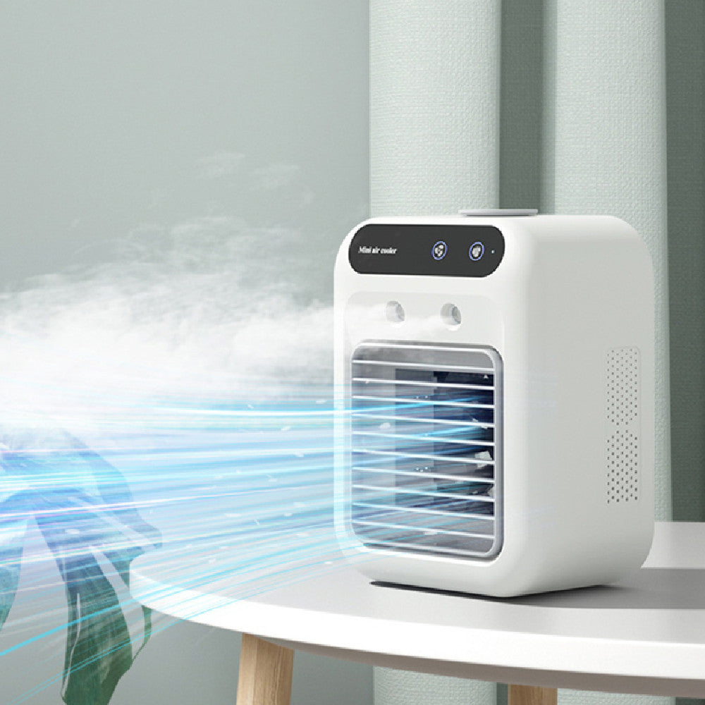 Portable mini air cooler with front outlet