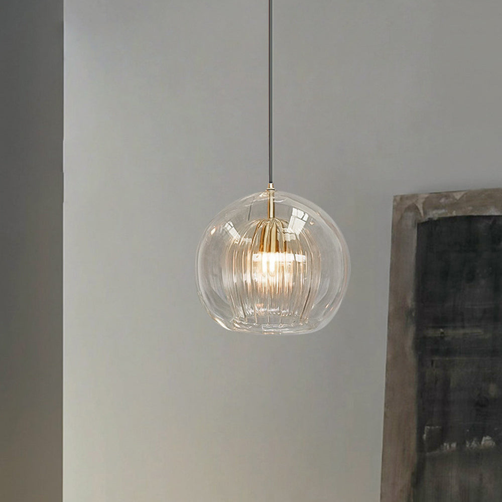 Elegancki Szklana lampa wisząca kula