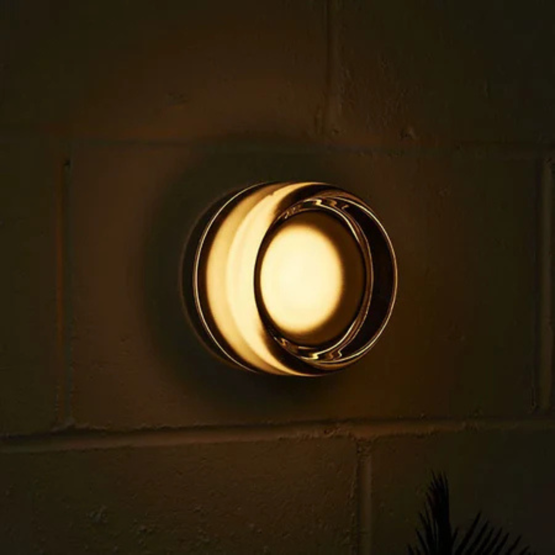 Ronde wandlamp met verzonken diffuser