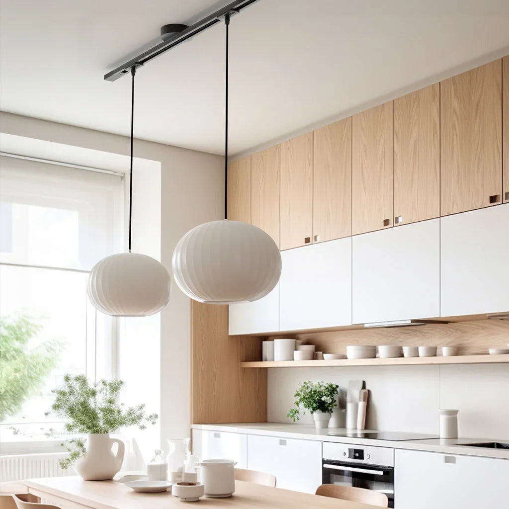 Verstelbare plafondrailhouder voor hanglamp