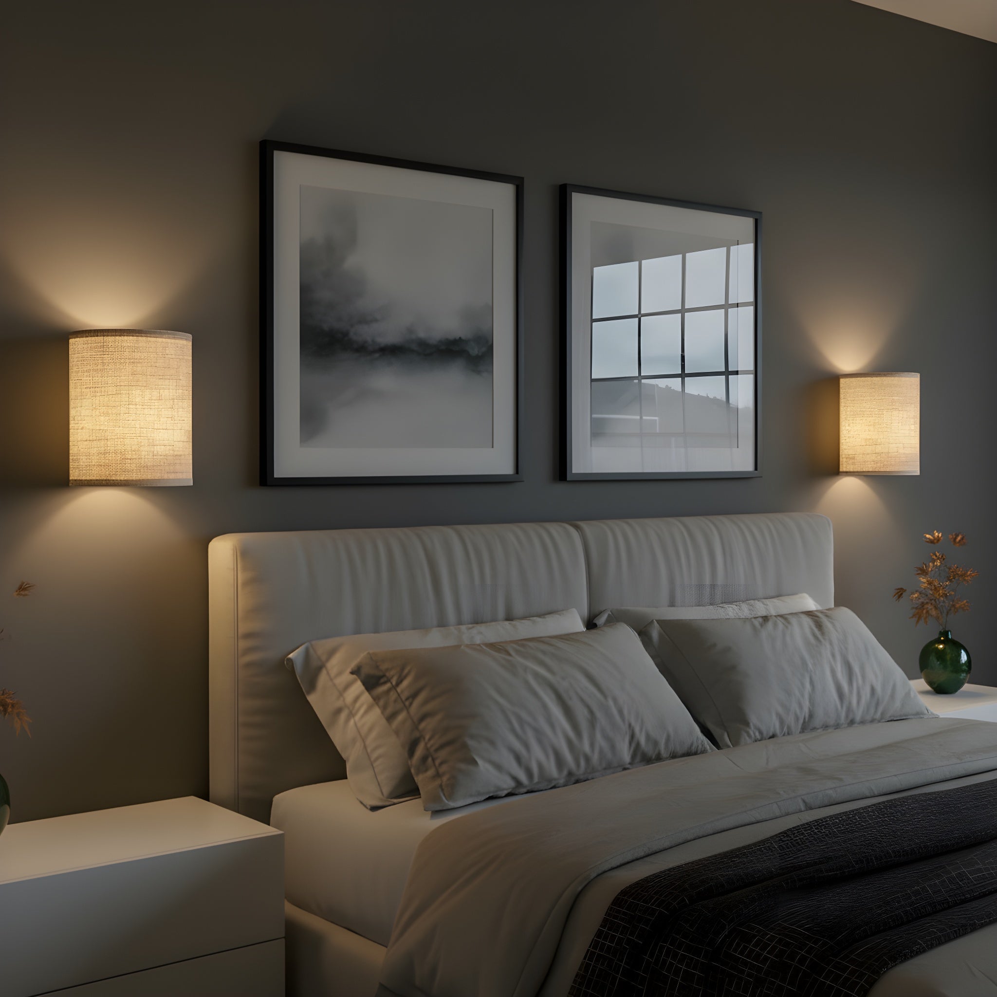 Darmowe Minimalistyczne Kinkiety Ścienne z Materiału