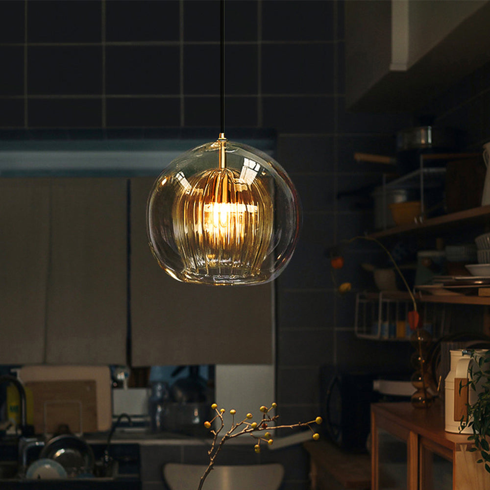 Elegancki Szklana lampa wisząca kula