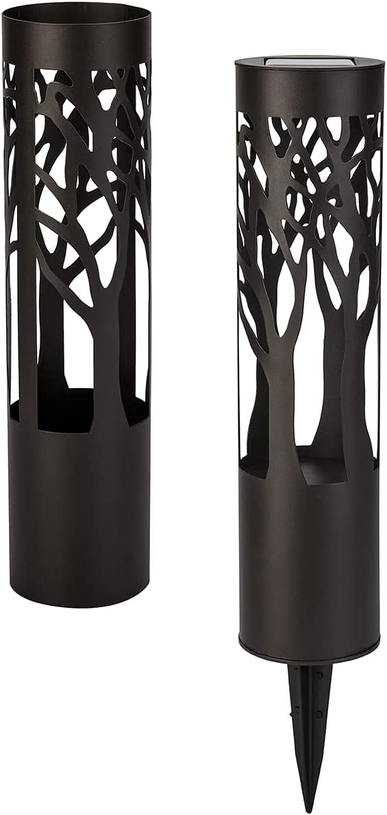 Zestaw dwóch solarnych lamp ogrodowych