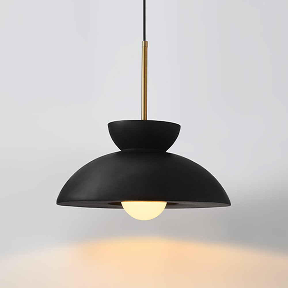 Klassieke koepelvormige hanglamp in Wabi Sabi-stijl