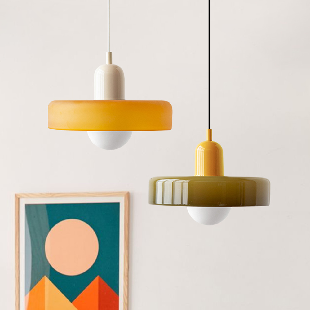 Colorful Modern-Style Glass Pendant Ceiling Light