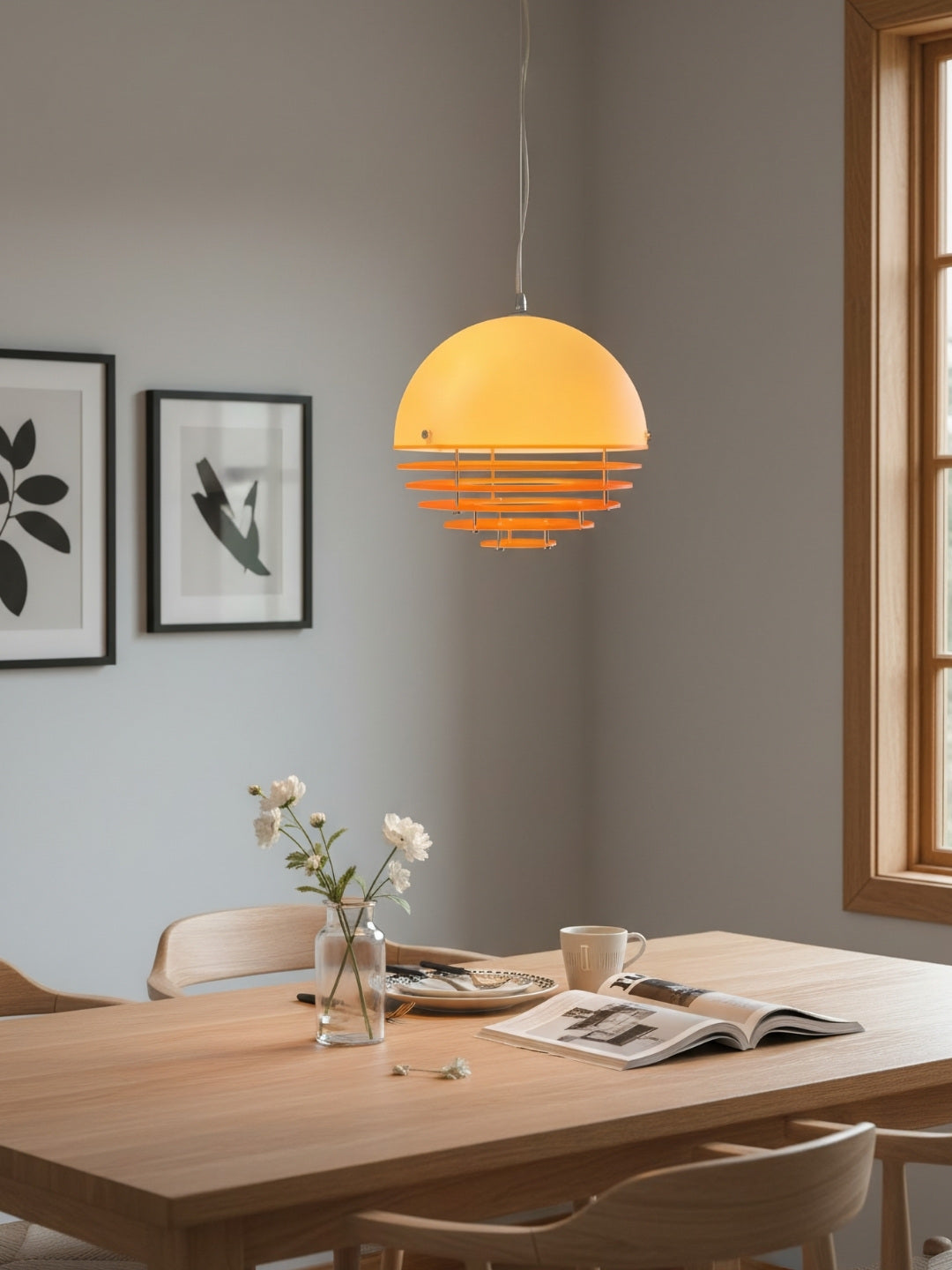 Minimalistyczna lampa wisząca Sunset Bauhaus