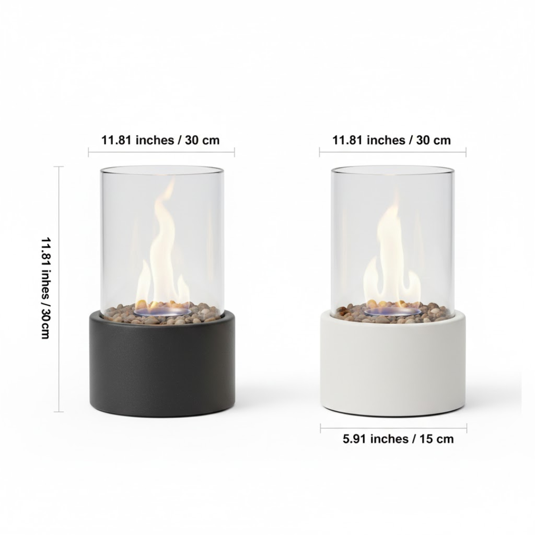 Decoratieve bio-ethanol tafelhaard voor sfeerverlichting
