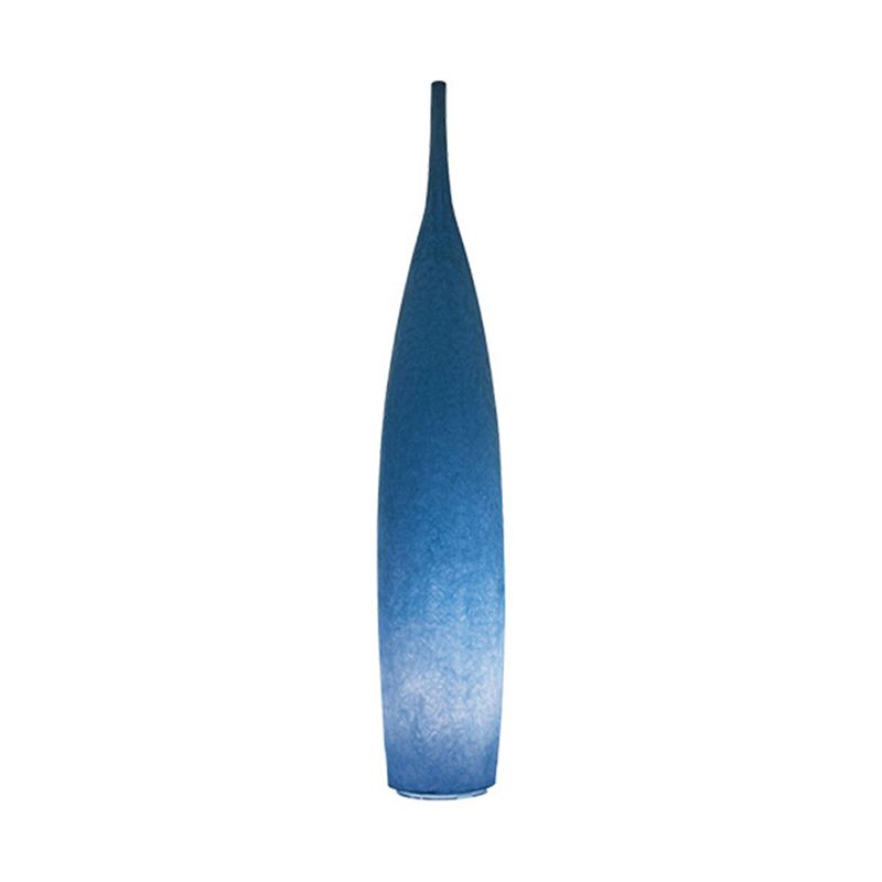 Floor lamp shaped like a bottle with textured surface