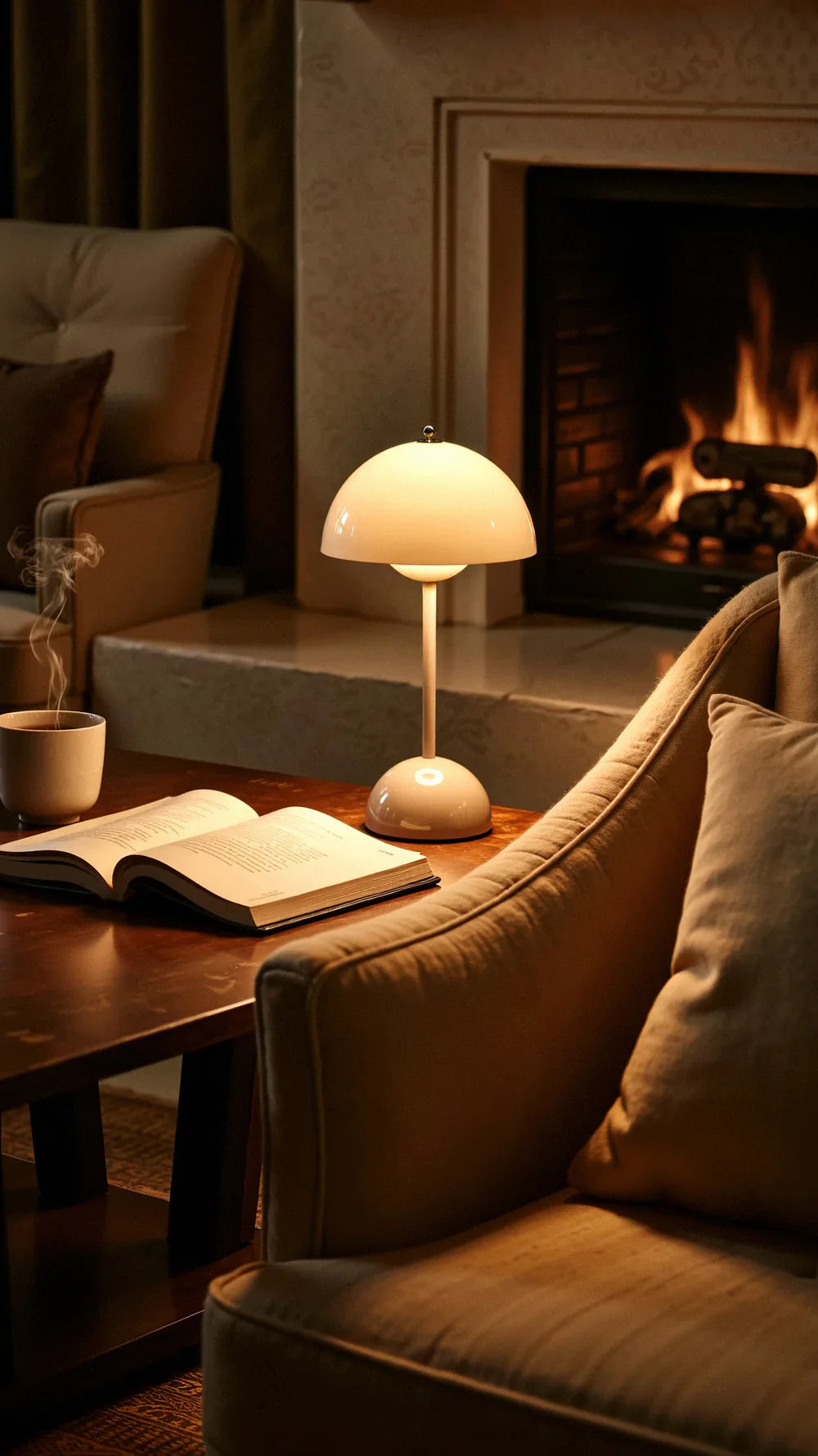 Skandynawski minimalistyczny design Bezprzewodowa lampa stołowa