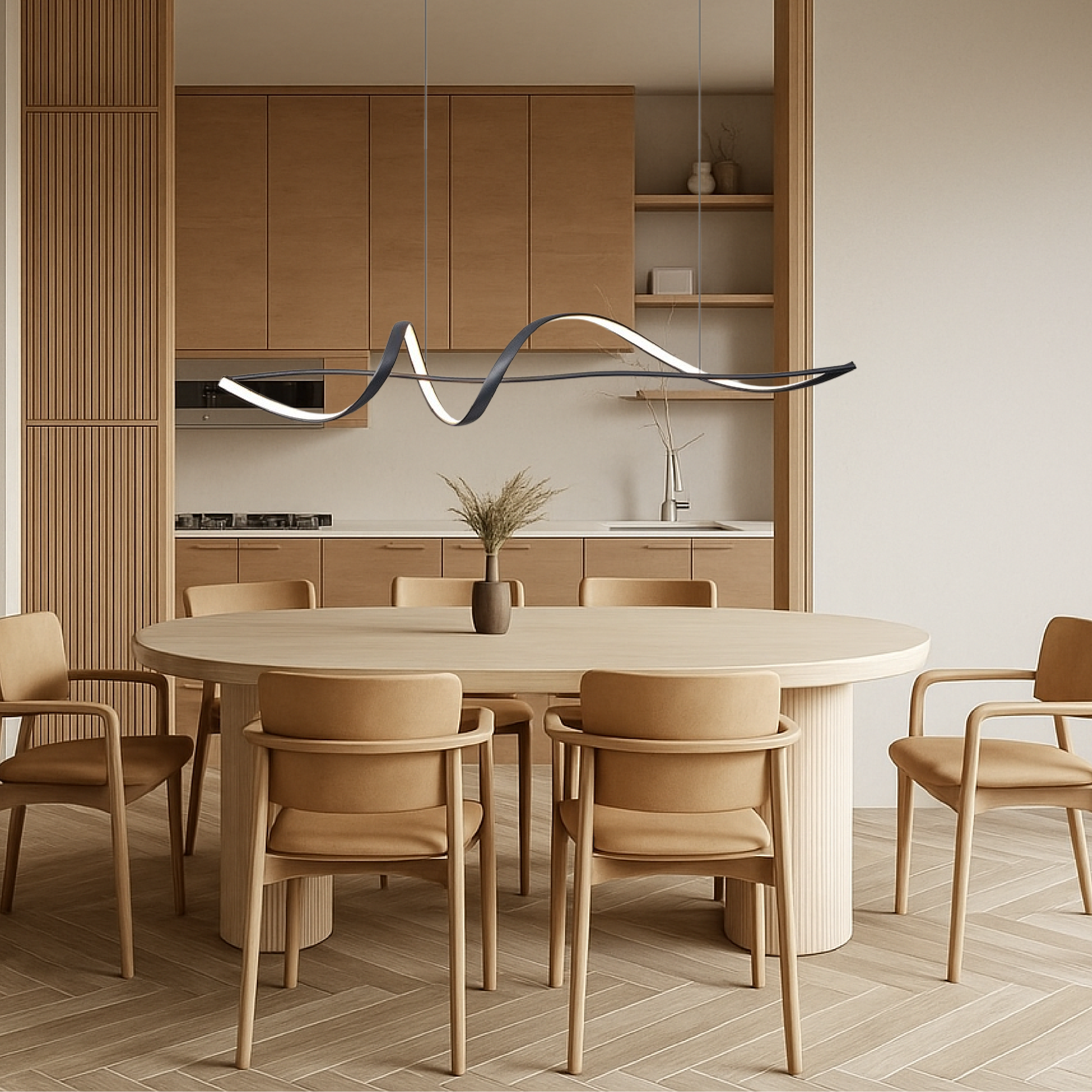 Nowoczesna lampa wisząca LED Wave