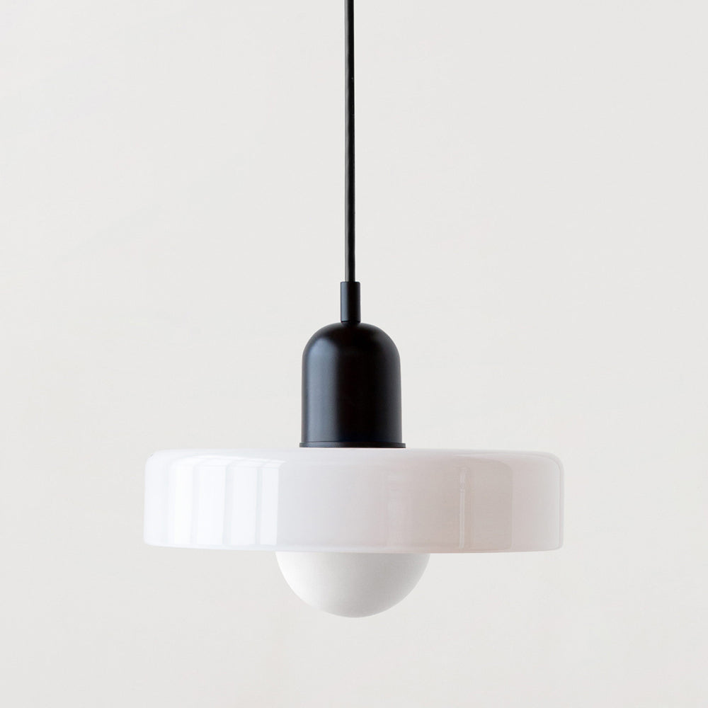 Kolorowa szklana lampa wisząca w stylu Bauhaus
