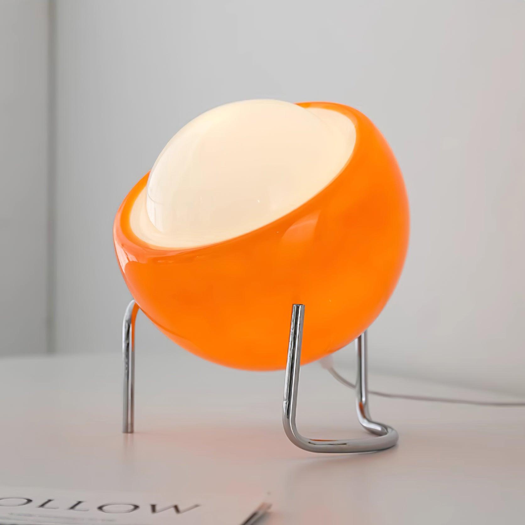 Nowoczesna lampa stołowa Bauhaus ze szkła i metalu