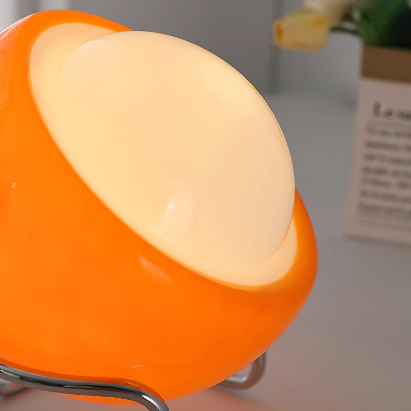 Nowoczesna lampa stołowa Bauhaus ze szkła i metalu