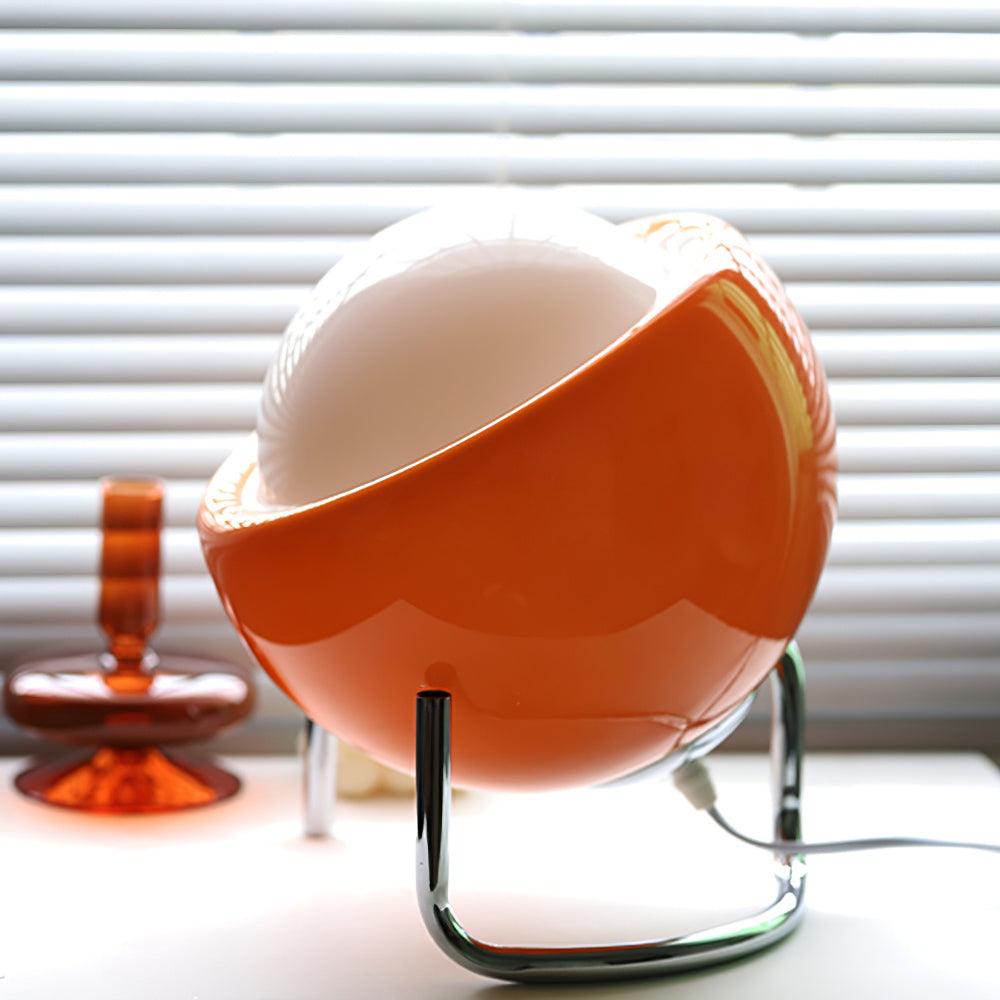 Nowoczesna lampa stołowa Bauhaus ze szkła i metalu