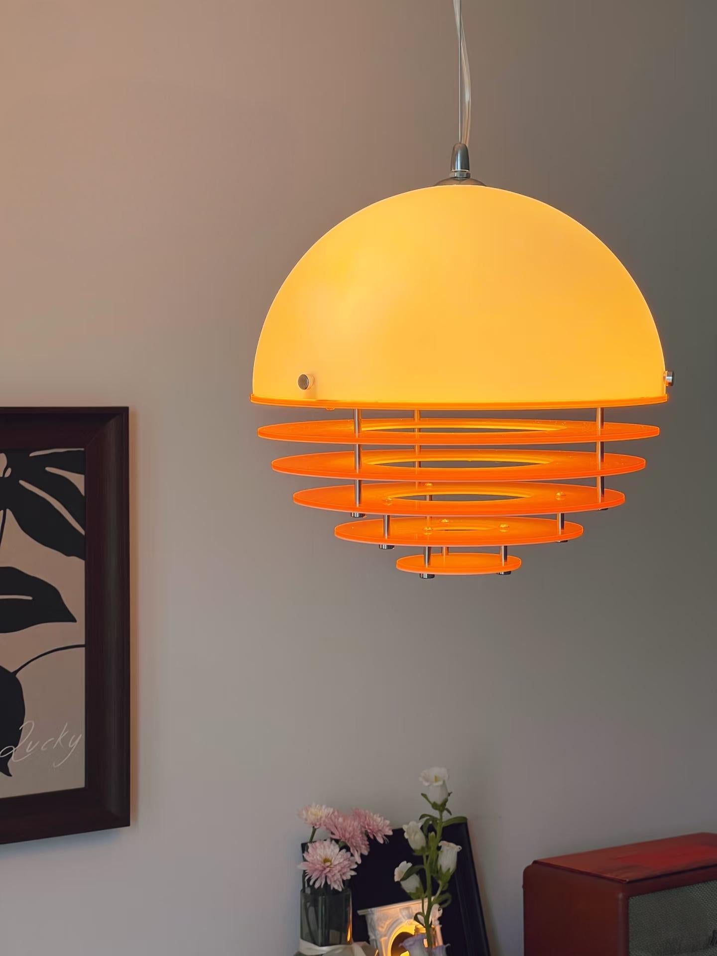 Minimalistyczna lampa wisząca Sunset Bauhaus