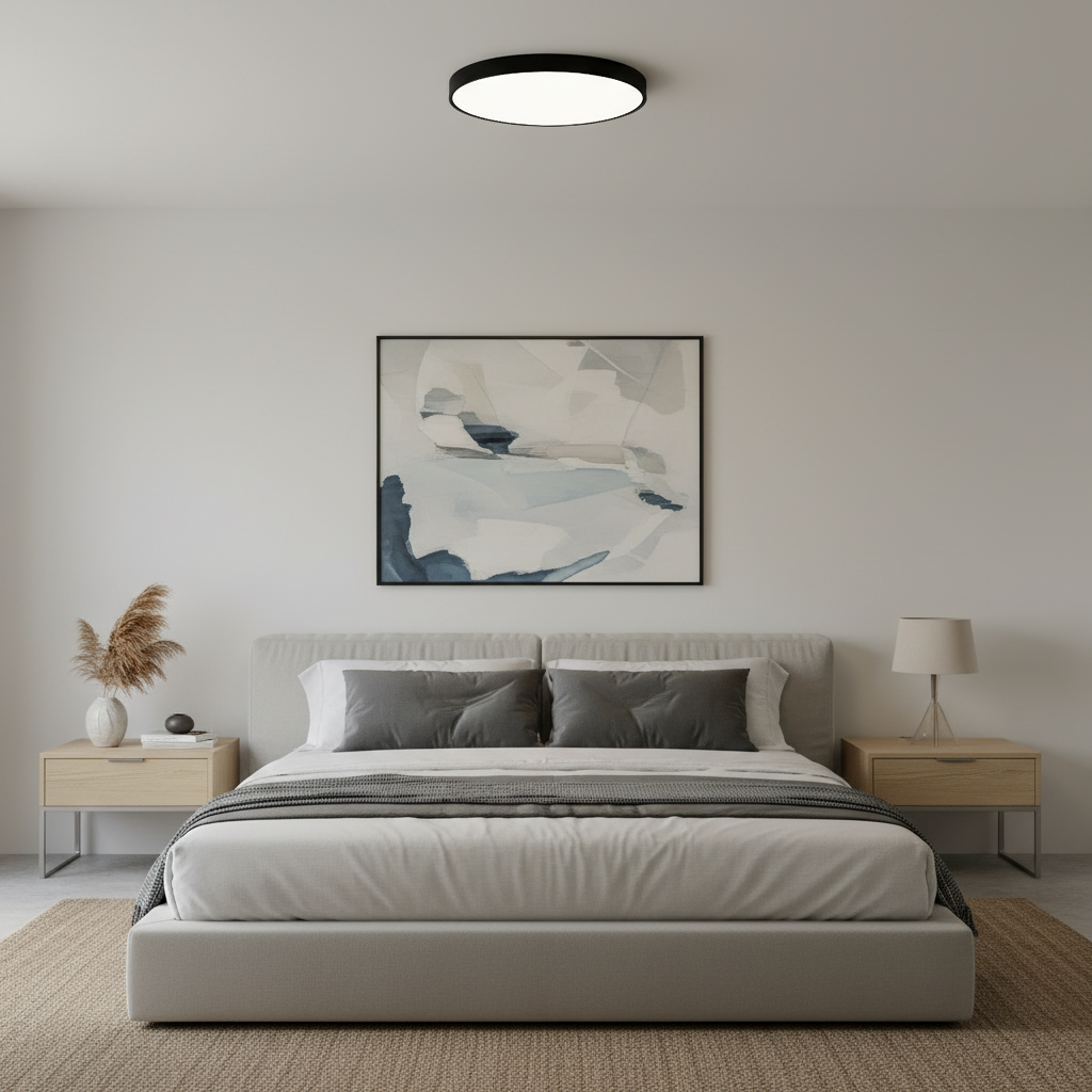 Large ultra-thin round LED ceiling light