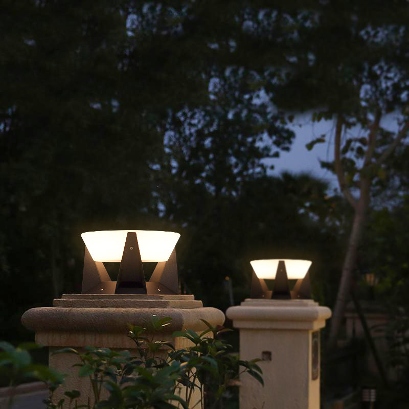 Zonne-energie buitenlampen met modern koel licht