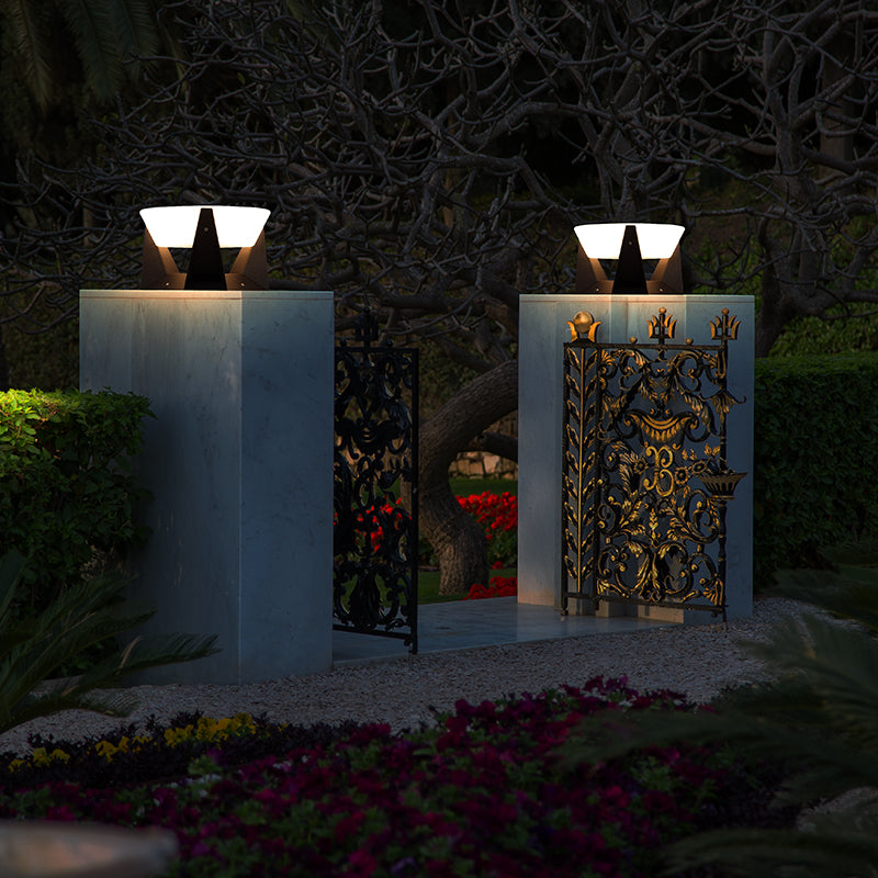Zonne-energie buitenlampen met modern koel licht