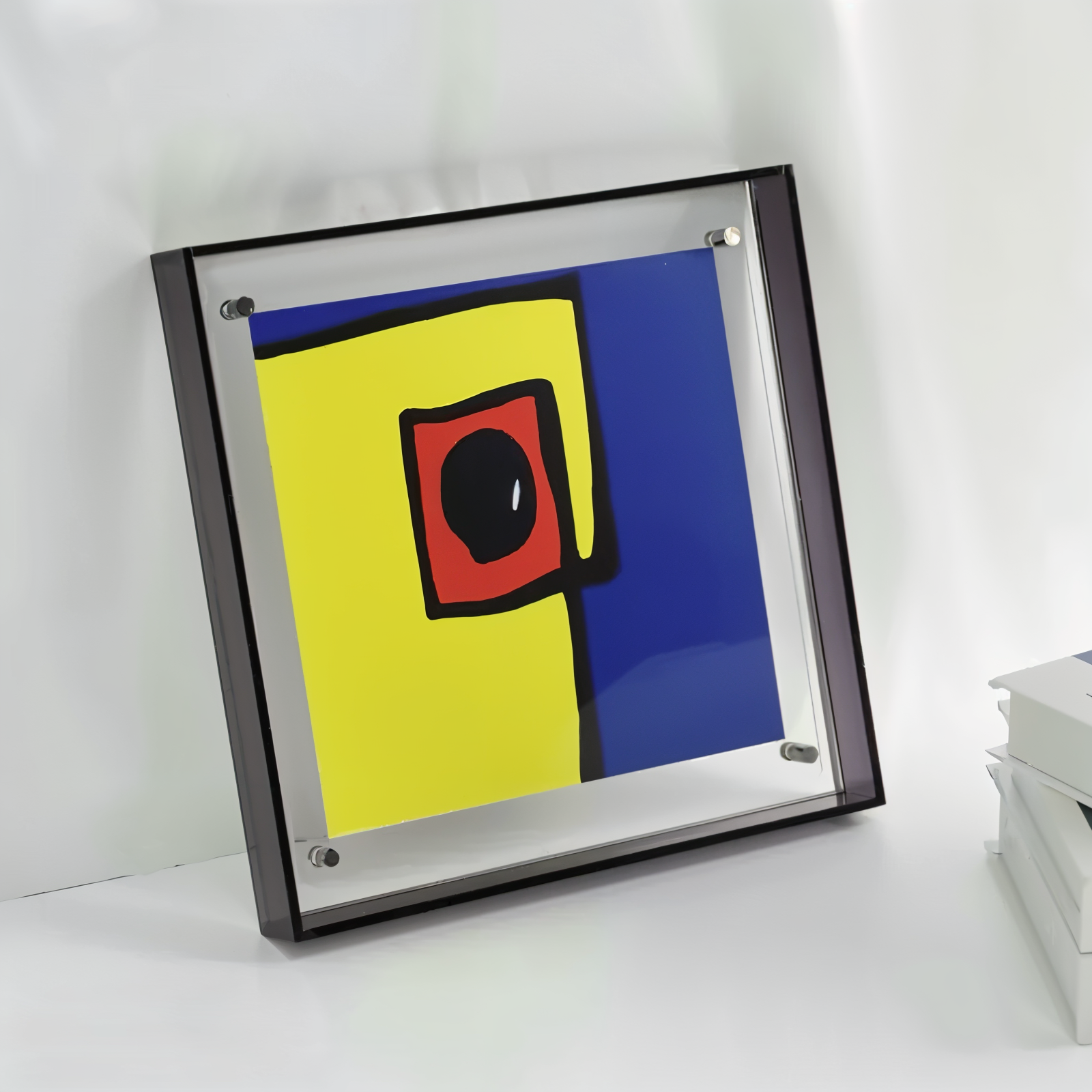 Acrylic photo frame in neon color
