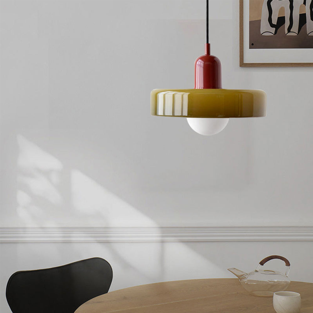 Colorful Modern-Style Glass Pendant Ceiling Light