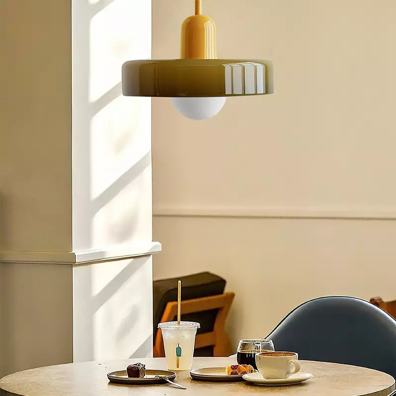 Colorful Modern-Style Glass Pendant Ceiling Light