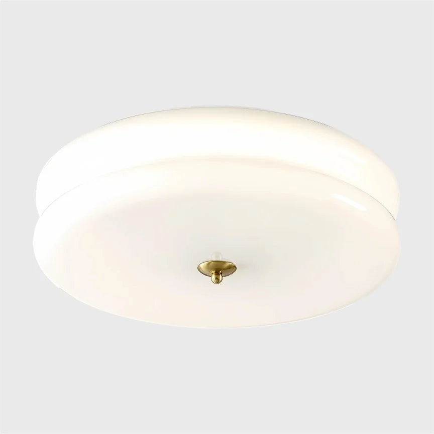 Nordycka lampa sufitowa z warstwowym szklanym kloszem