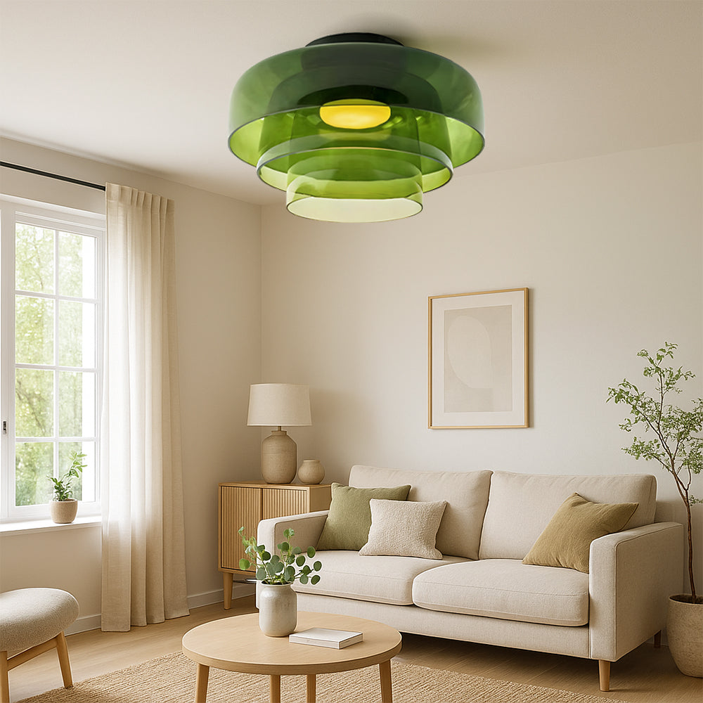 Lampa wisząca Nordic Bauhaus ze szkła warstwowego