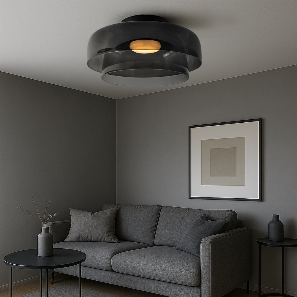 Lampa wisząca Nordic Bauhaus ze szkła warstwowego