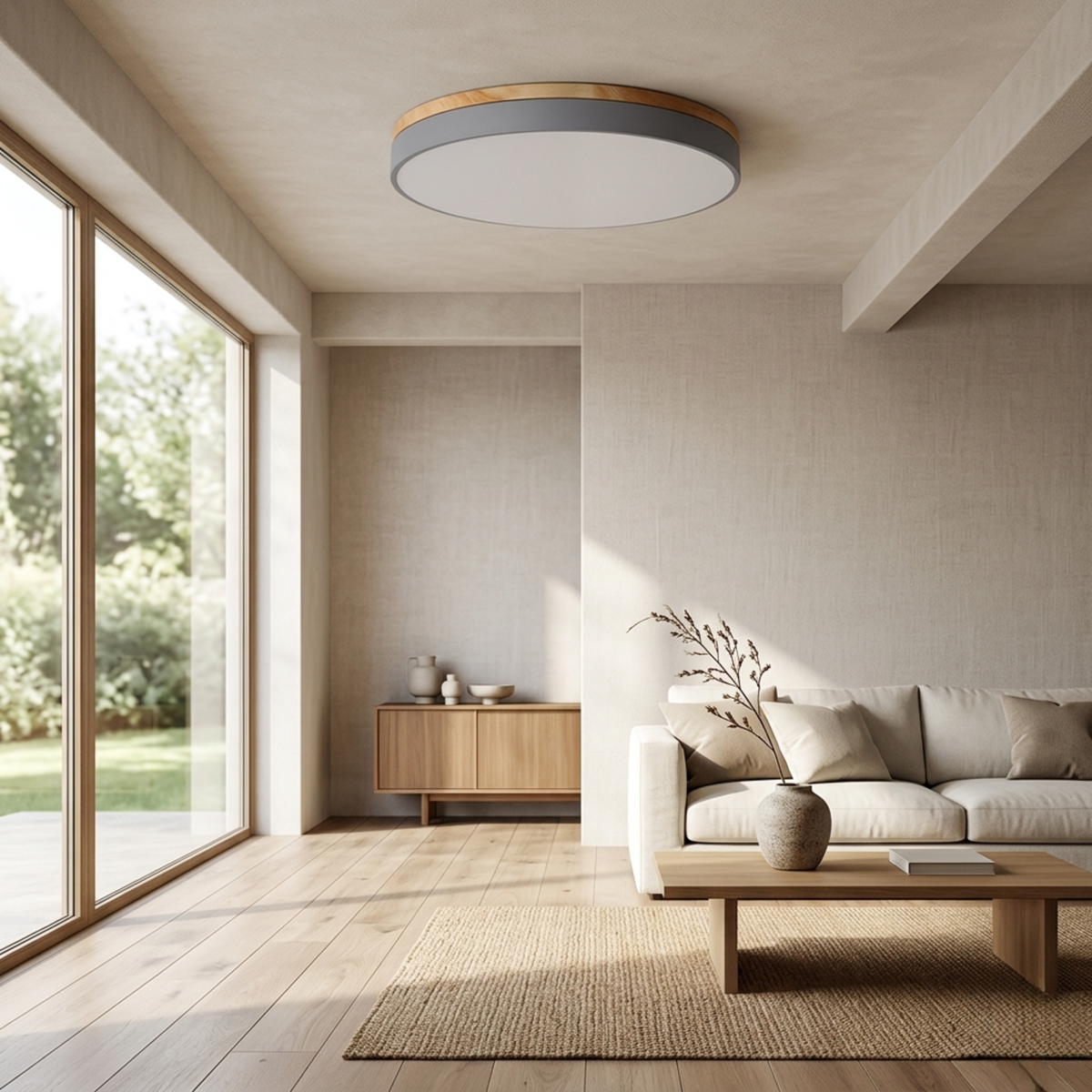 Moderne ronde plafondlamp voor de woonkamer