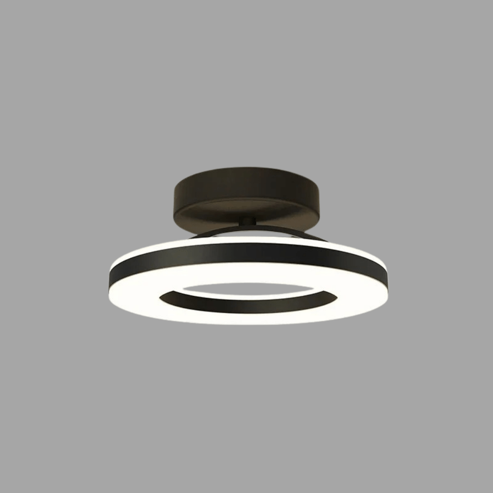 Modern LED ceiling light with rings for the living room