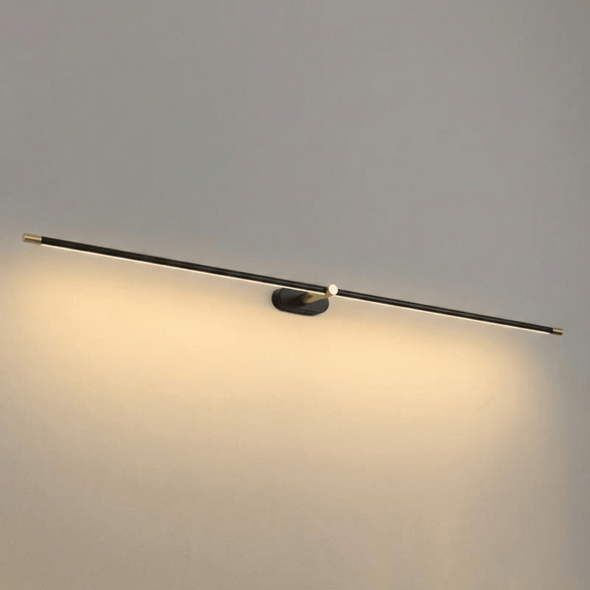 Modern minimalist metal LED bathroom wall sconce