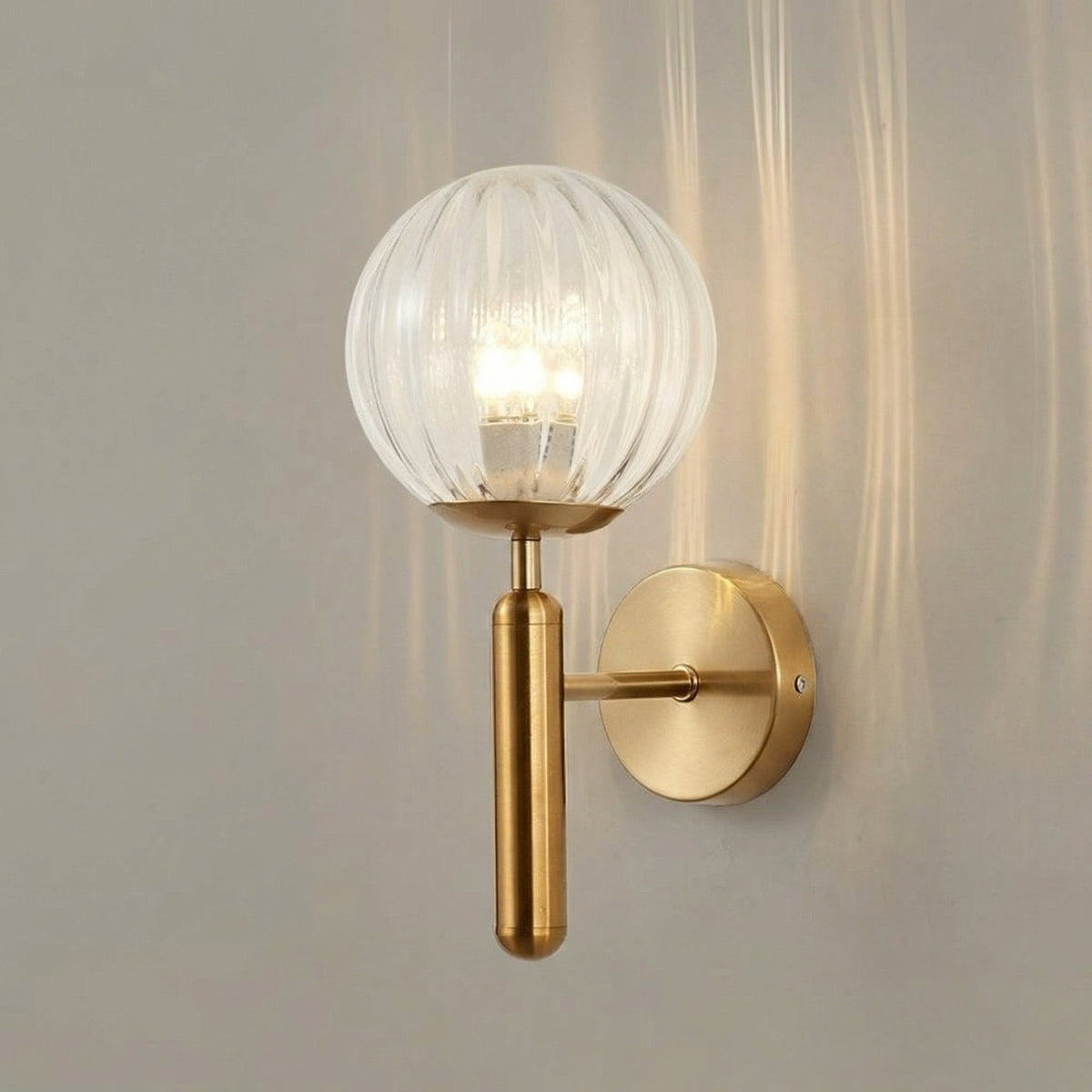 Modern Wall Sconce with Glass Globe