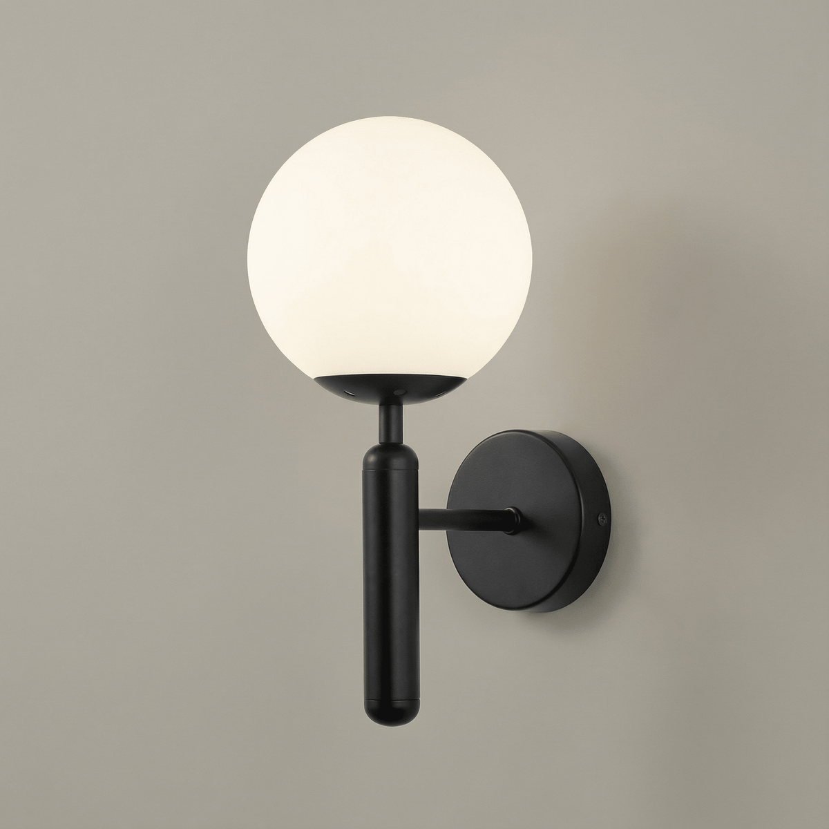 Modern Wall Sconce with Glass Globe