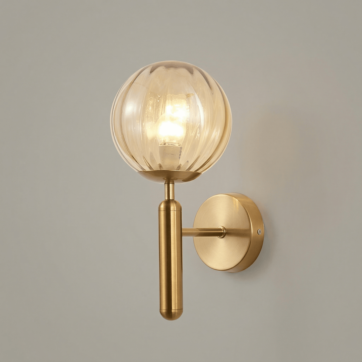 Modern Wall Sconce with Glass Globe
