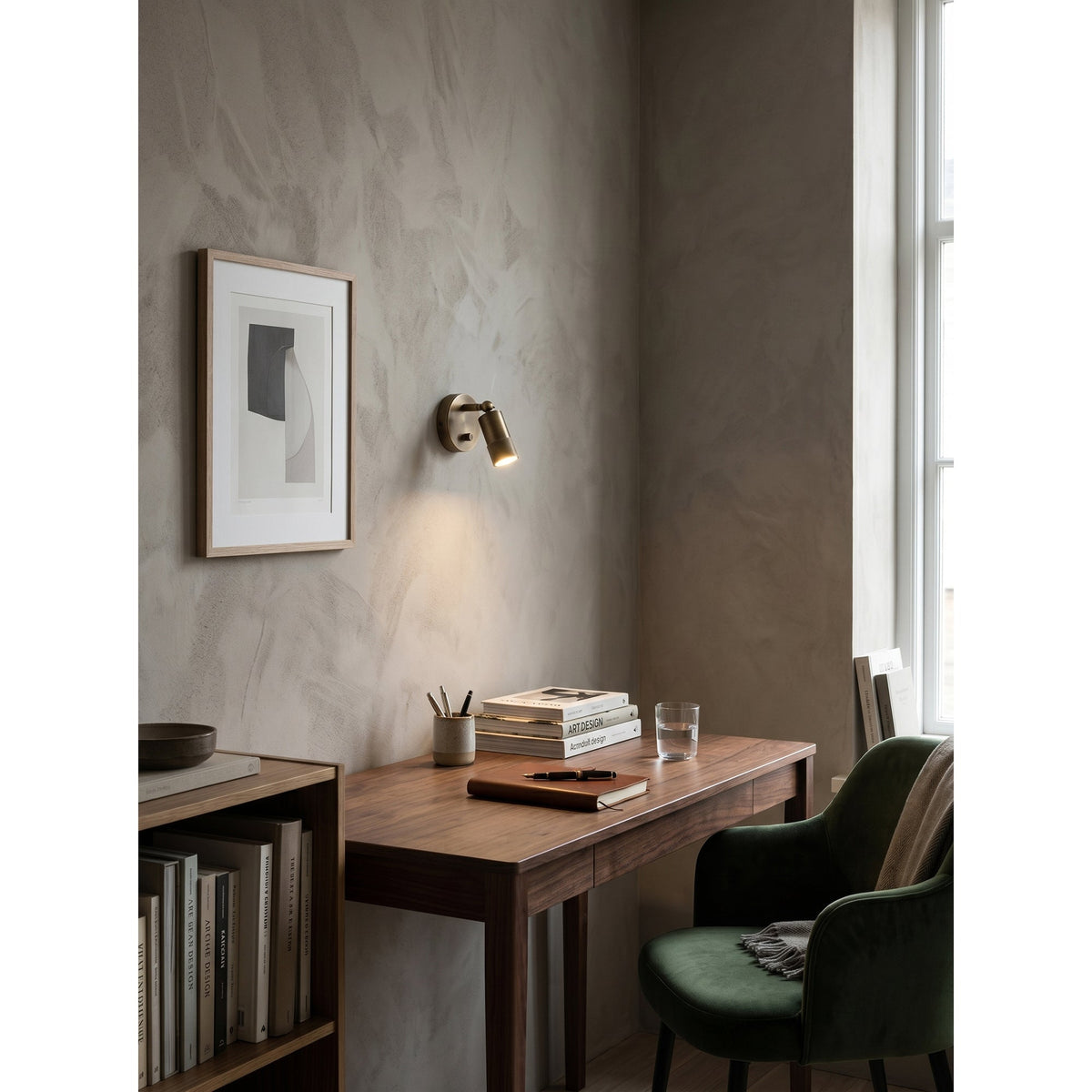 Modern Adjustable Wall Sconce with Integrated LED Lighting