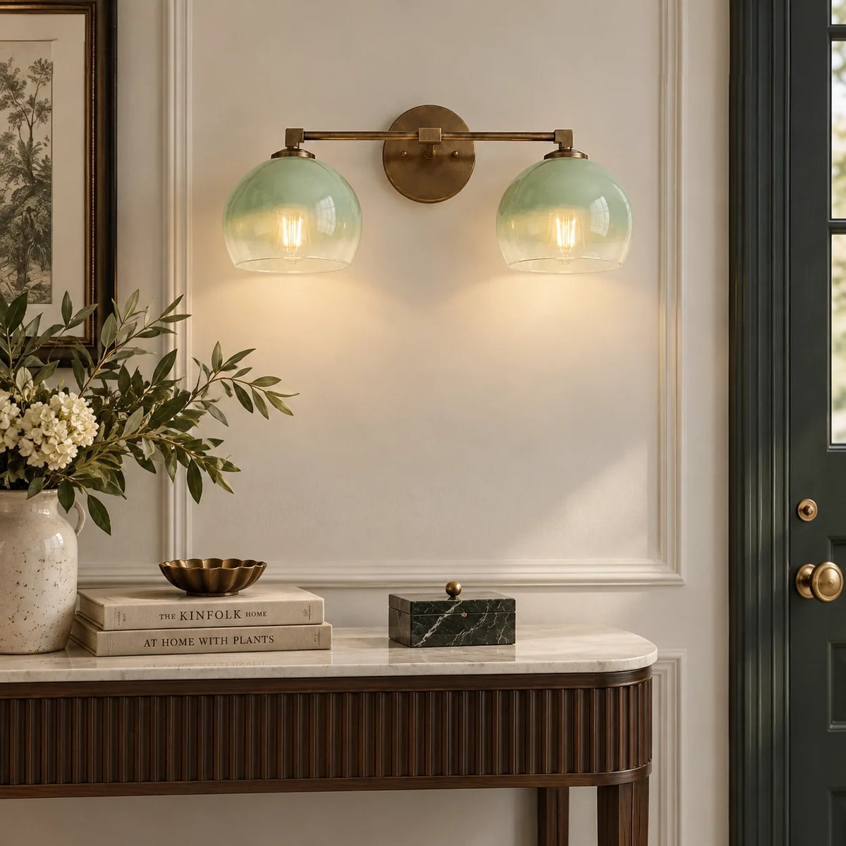 Modern Glass Bathroom Wall Light