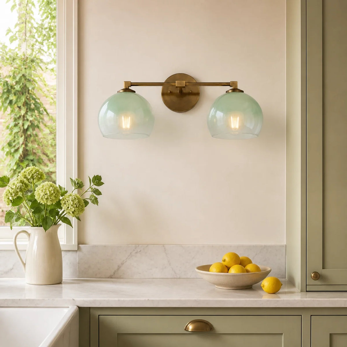 Modern Glass Bathroom Wall Light