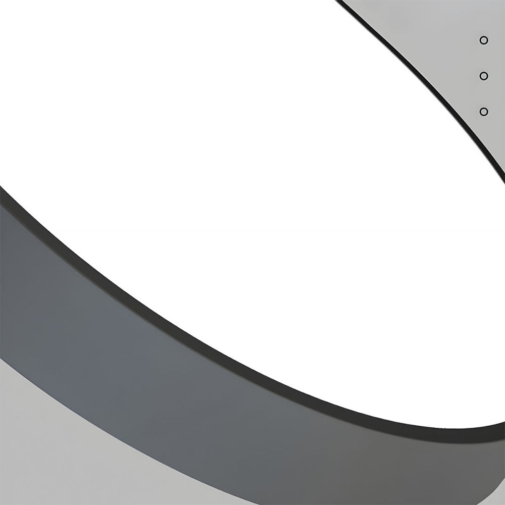 Round LED ceiling light with a flush-mount design