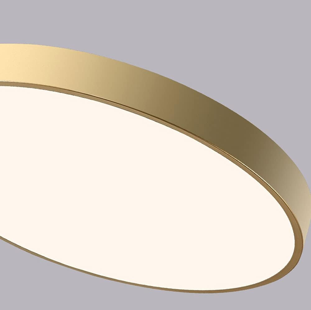 Round LED ceiling light with a flush-mount design