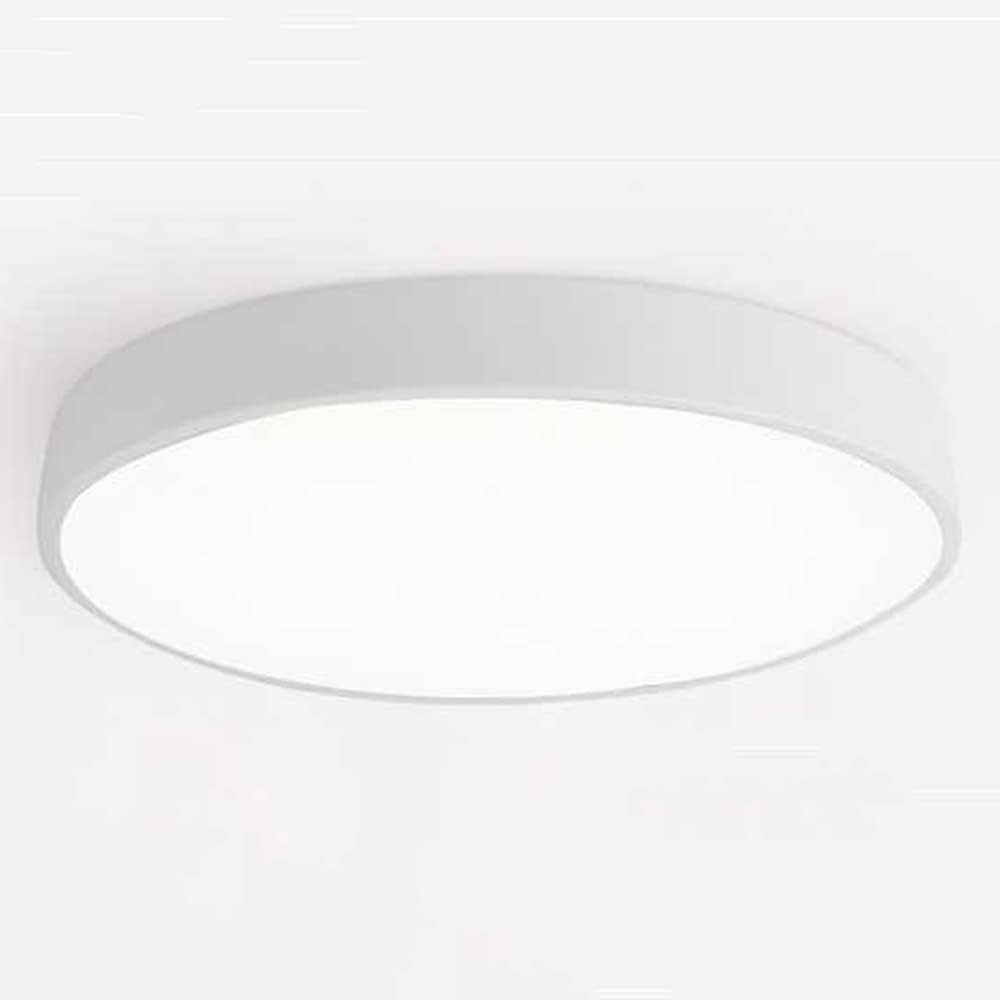 Round LED ceiling light with a flush-mount design
