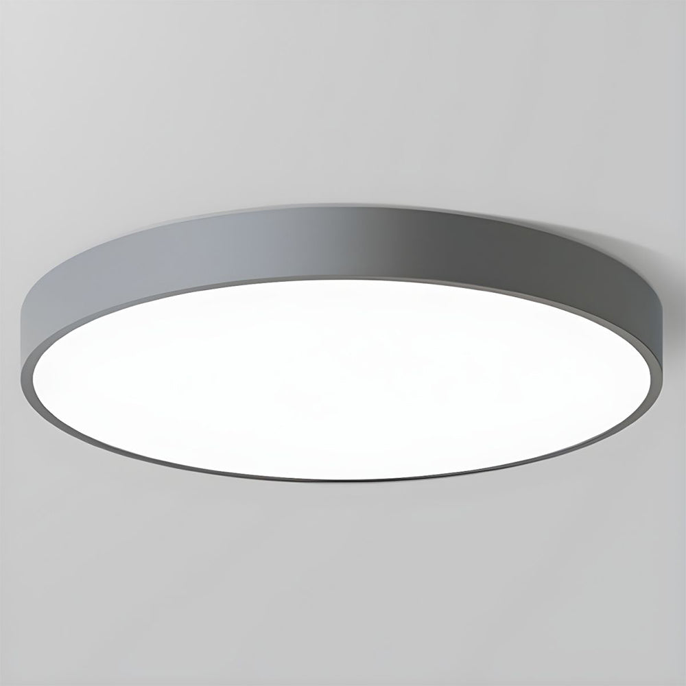 Round LED ceiling light with a flush-mount design