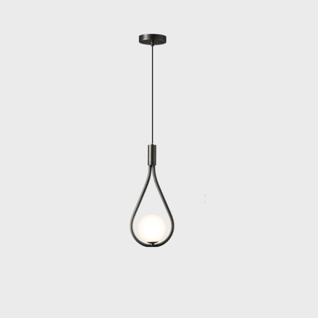 Minimalist LED pendant light with an elongated fixture