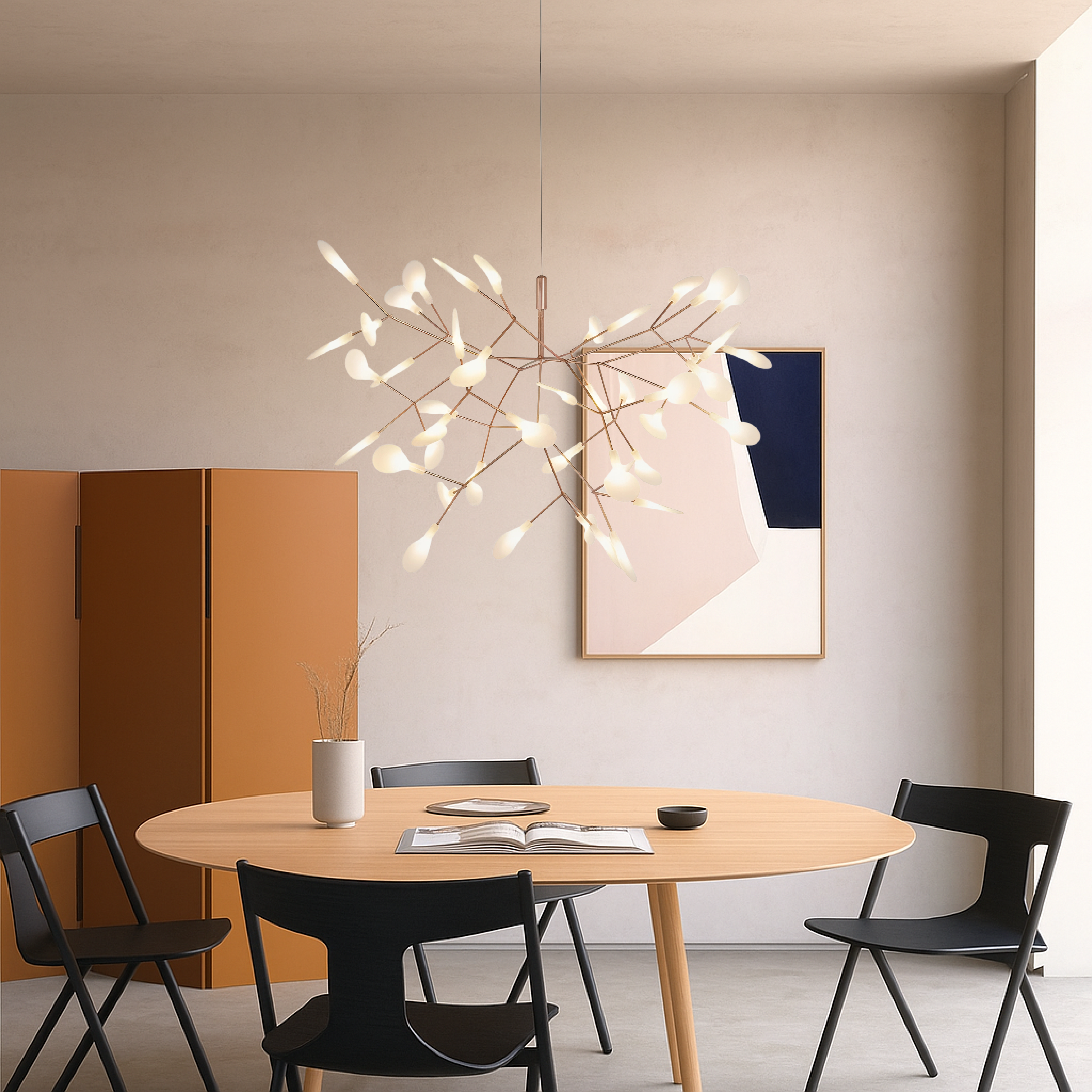 Lampa wisząca Firefly w kolorze różowego złota